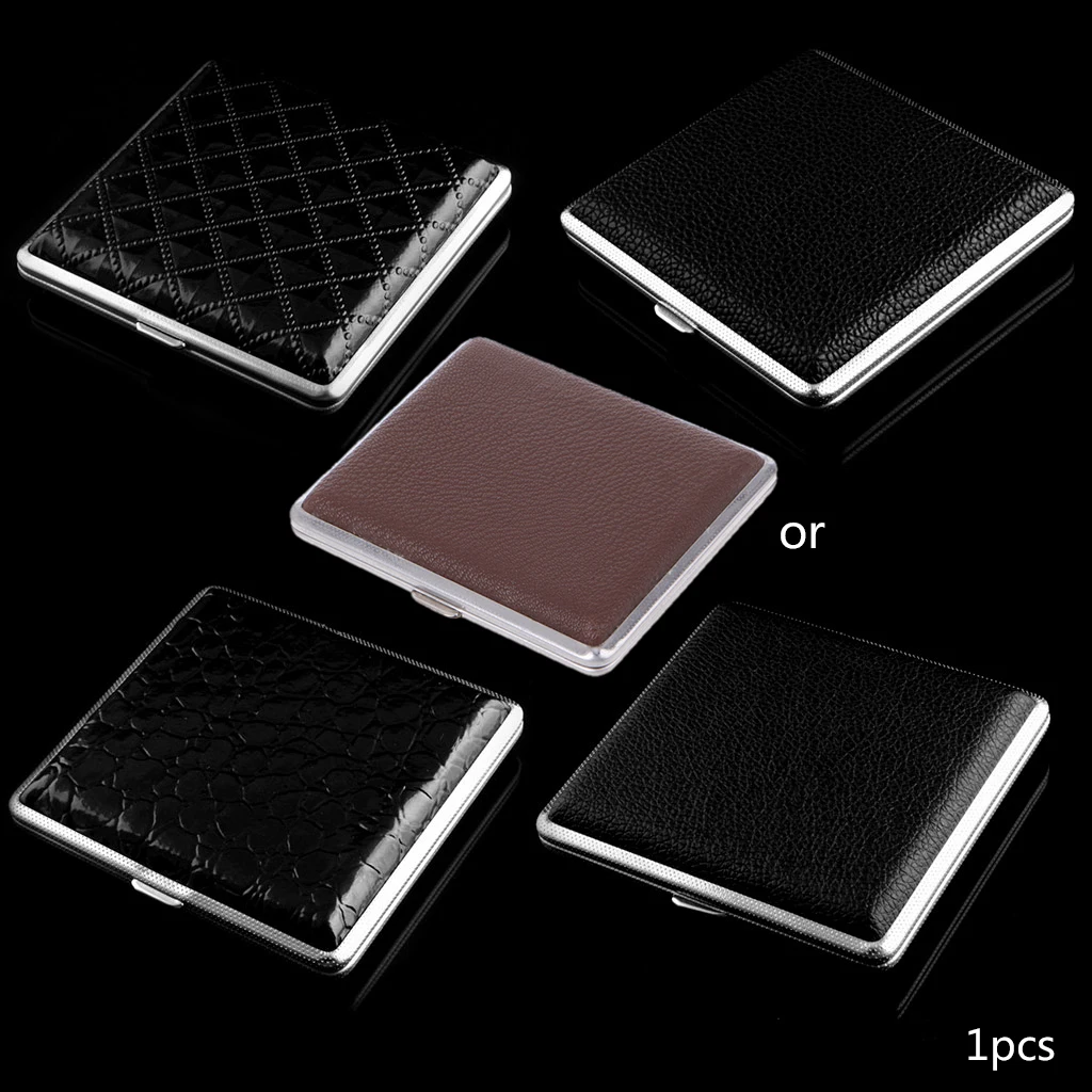 Metal PU Cigar Pocket For Holding 20Pcs Cigarette Tobacco Storage Case Container Box Holder Cool Design
Metal PU Cigar Pocket For Holding 20Pcs Cigarette Tobacco Storage Case Container Box Holder Cool Design