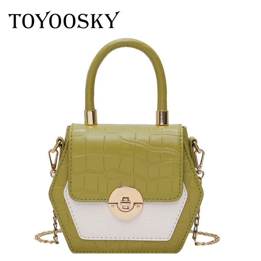 TOYOOSKY Women Bag New Hexagon Magnetic Buckle Small Square Bag Female Alligator Pattern Shoulder Strap Crossbody Slung Handbag 
TOYOOSKY Women Bag New Hexagon Magnetic Buckle Small Square Bag Female Alligator Pattern Shoulder Strap Crossbody Slung Handbag