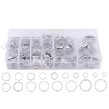 Flat Washers,Automotive Oil Drain Plug Gasket Aluminum Flat Washer Assortment Kit, Metric(470 Pcs 18 Sizes)
Flat Washers,Automotive Oil Drain Plug Gasket Aluminum Flat Washer Assortment Kit, Metric(470 Pcs 18 Sizes)