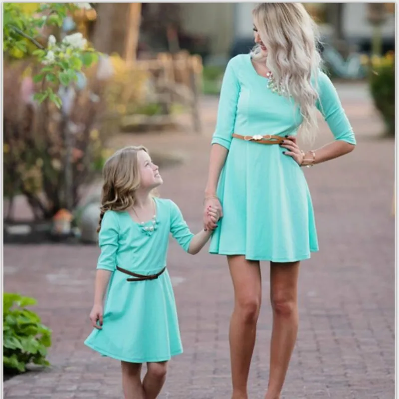 3XL Plus Size Clothing Mom Kids Spring Summer Dresses Women Daughter Family Matching Outfits Solid 3/4 Sleeve Parent-child Dress
3XL Plus Size Clothing Mom Kids Spring Summer Dresses Women Daughter Family Matching Outfits Solid 3/4 Sleeve Parent-child Dress