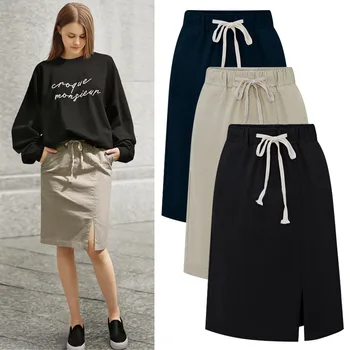 Women High Waist Skinny Skirts Solid Pencil Stretch Split Midi Skirt Ladies jupe femme faldas mujer
Women High Waist Skinny Skirts Solid Pencil Stretch Split Midi Skirt Ladies jupe femme faldas mujer