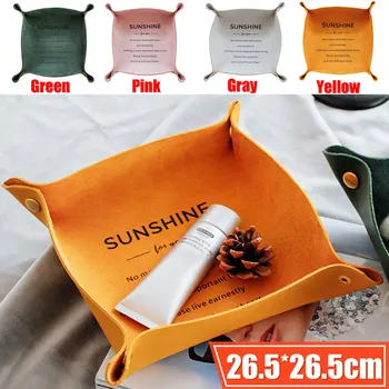 Foldable Storage Box PU Leather Square Tray for Jewelry Phone Key Wallet Coin Box Tray Desktop Storage Box Trays Sundries Bins
Foldable Storage Box PU Leather Square Tray for Jewelry Phone Key Wallet Coin Box Tray Desktop Storage Box Trays Sundries Bins