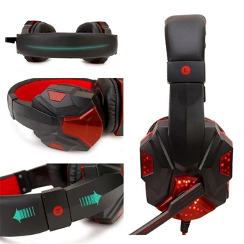 LED Light Wired Gaming Headphone 3.5mm Computer Headset Gamer With Microphone Adapter Cable For PC Dota Auriculares
LED Light Wired Gaming Headphone 3.5mm Computer Headset Gamer With Microphone Adapter Cable For PC Dota Auriculares