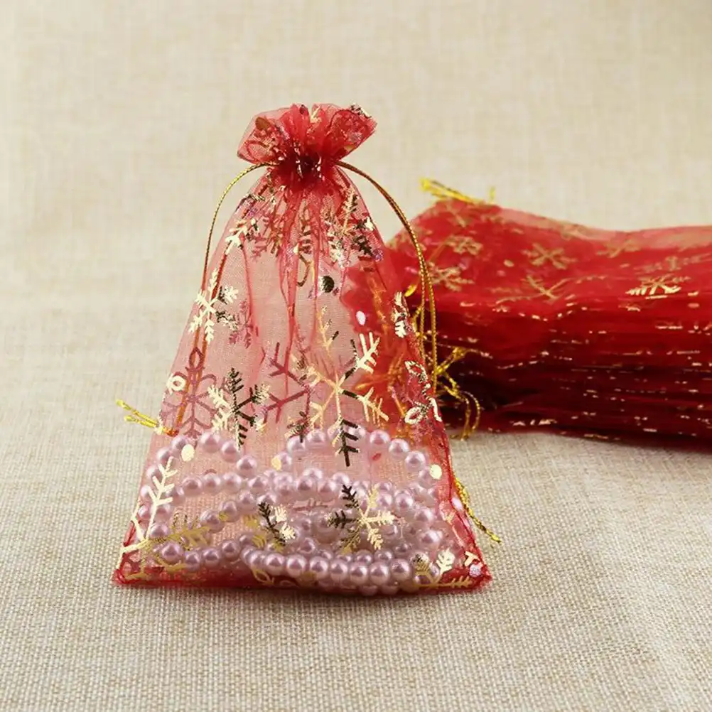 drawstring mini decorative candy jewelry bags for party wedding