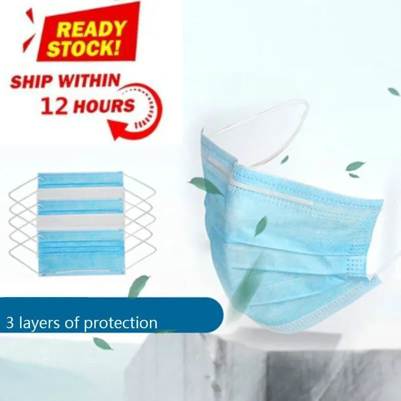 100/200pcs 3 Layer Non-woven Dust Face Mask Thickened Disposable Mouth Mask Dust Filter Safety Mask
100/200pcs 3 Layer Non-woven Dust Face Mask Thickened Disposable Mouth Mask Dust Filter Safety Mask