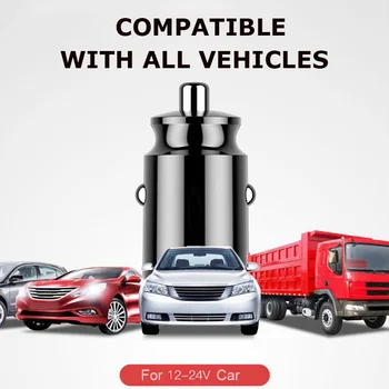 Mini USB Car Charger for Mobile Phone Cigarette Lighter Fast Charcing Smart Dual USB Charger Phone Adapter in Car
Mini USB Car Charger for Mobile Phone Cigarette Lighter Fast Charcing Smart Dual USB Charger Phone Adapter in Car