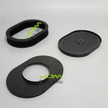 Air Cleaner Oval 12"X2" Washable Filter Flow Top Washable SBC BBC Chevy Ford Retro Black
Air Cleaner Oval 12"X2" Washable Filter Flow Top Washable SBC BBC Chevy Ford Retro Black