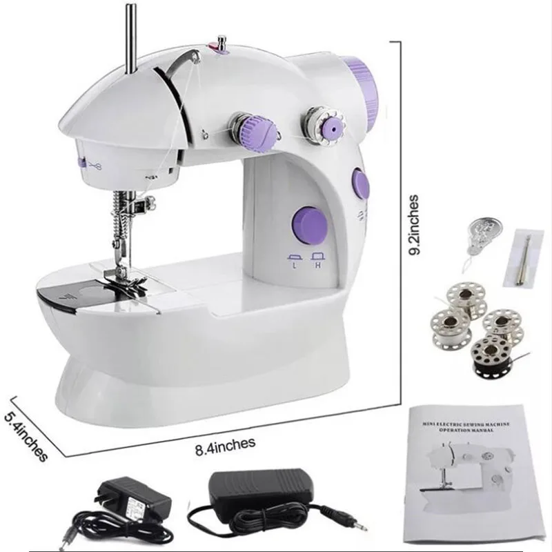 1pc Electric Mini Sewing Machine For Home Hand Machine To Sew 110/220V Speed Adjustment With Light Handheld Sewing Machine
1pc Electric Mini Sewing Machine For Home Hand Machine To Sew 110/220V Speed Adjustment With Light Handheld Sewing Machine
