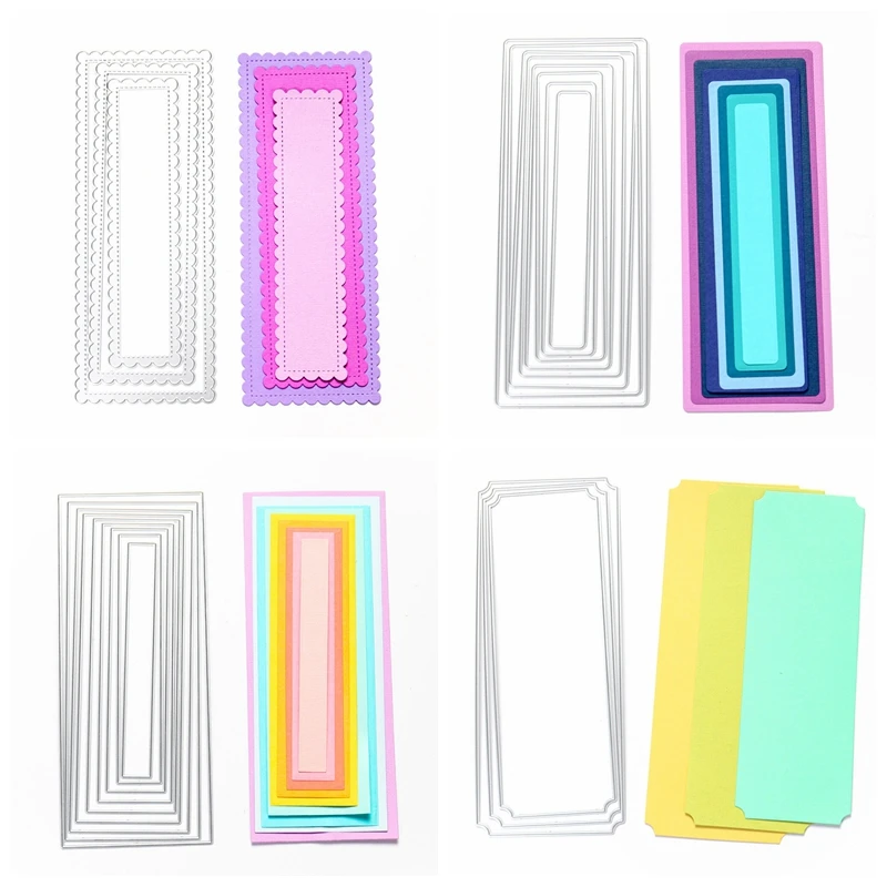 Layered Slimline Scallop Rectangle Metal Cutting Dies Set for DIY Scrapbooking Album Paper Cards Embossing Dies 2021 Hot Sale
Layered Slimline Scallop Rectangle Metal Cutting Dies Set for DIY Scrapbooking Album Paper Cards Embossing Dies 2021 Hot Sale