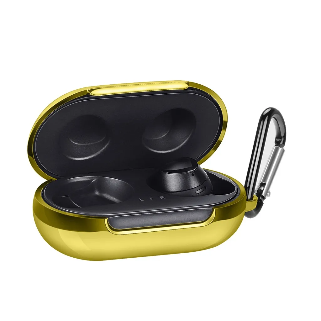 Ouhaobin Earphone Case For Samsung Galaxy Buds 2019 Sports Bluetooth Earphone Plating Soft TPU Full Protective Cover Case