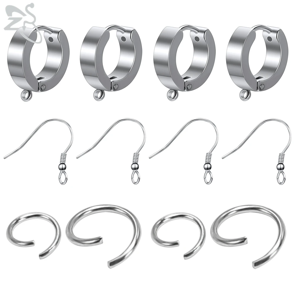 ZS 5/20/100pcs DIY Earring Findings Stainless Steel Clasps Hooks Open Jump Ring DIY Jewelry Necklace Bracelet Making Accessories
ZS 5/20/100pcs DIY Earring Findings Stainless Steel Clasps Hooks Open Jump Ring DIY Jewelry Necklace Bracelet Making Accessories