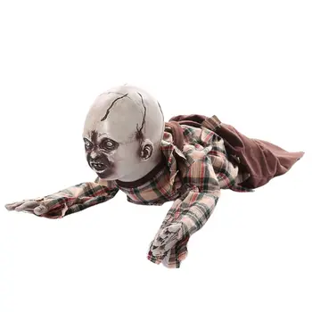 Electronic Creepy Crawling Ghost Baby Dress Scary Halloween Doll for Front Yard X3UC
Electronic Creepy Crawling Ghost Baby Dress Scary Halloween Doll for Front Yard X3UC