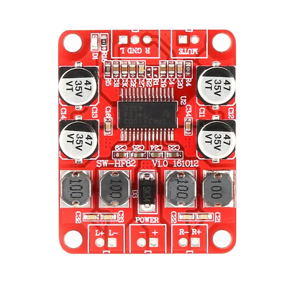 TPA3110 Power Amplifier Board High Power Digital Power Amplifier Board 2X15W Two Channel HF82 Durable
TPA3110 Power Amplifier Board High Power Digital Power Amplifier Board 2X15W Two Channel HF82 Durable