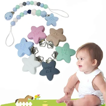 Pentagram Shape Silicone Nipple Clip Hardware Duckbill Clip Wood Clip DIY Baby Pacifier Food Grade Baby Pacifier Clips
Pentagram Shape Silicone Nipple Clip Hardware Duckbill Clip Wood Clip DIY Baby Pacifier Food Grade Baby Pacifier Clips