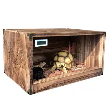 Frogs Snake Turtle Lizard Tank Wooden Reptiles Terrariums Vivarium Enclosure Heating Cage Breeding Box Reptiles Winter Supplies