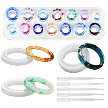 Resin Ring Molds Silicone Bracelets Molds Resin Casting Molds for DIY Jewelry Rings Crafts Making For Jewelry making DIY 
Resin Ring Molds Silicone Bracelets Molds Resin Casting Molds for DIY Jewelry Rings Crafts Making For Jewelry making DIY