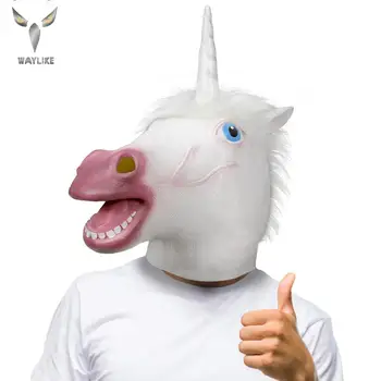 Waylike Magical Unicorn Horse Mask Novelty Halloween Costume Party Unicorn Latex Animal Head Mask For Party
Waylike Magical Unicorn Horse Mask Novelty Halloween Costume Party Unicorn Latex Animal Head Mask For Party