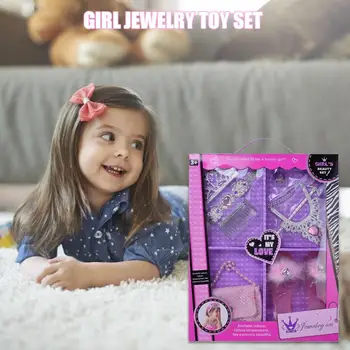 5 Colors Girl Jewelry Toy Set Building Confidence High Quality Handbag Shoes Mirror Crown Girl Pretend Toy Set 
5 Colors Girl Jewelry Toy Set Building Confidence High Quality Handbag Shoes Mirror Crown Girl Pretend Toy Set