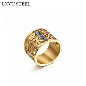 New Stainless Steel Rings For Women Fashion Hollow Branch Flower Gold Color Rings Mujer Bague Party Jewelry
New Stainless Steel Rings For Women Fashion Hollow Branch Flower Gold Color Rings Mujer Bague Party Jewelry