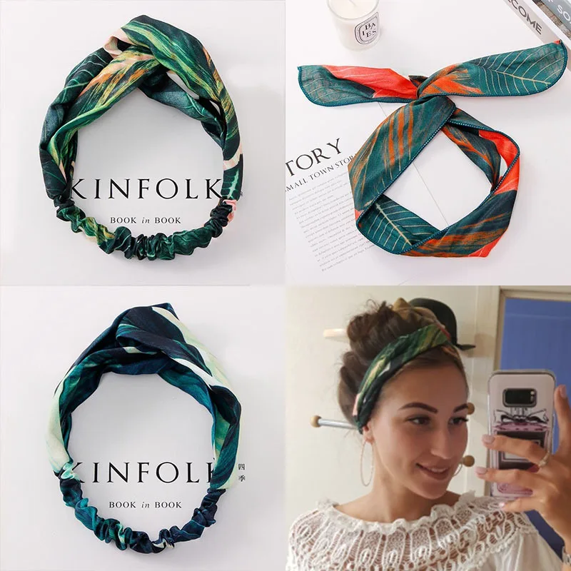 1Pc Fashion Women Headbands Print Ins Leaf Elastic Sport Hair Bands For Women Girls Rabbit Ear Cross Dual-use Hair Accessories
1Pc Fashion Women Headbands Print Ins Leaf Elastic Sport Hair Bands For Women Girls Rabbit Ear Cross Dual-use Hair Accessories