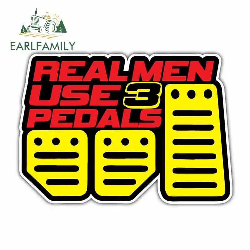 EARLFAMILY 13cm x 9.3cm for Real Men Use 3 Pedals Logo Car Stickers Vinyl JDM Bumper Trunk Truck Graphics Car Accessories Helmet
EARLFAMILY 13cm x 9.3cm for Real Men Use 3 Pedals Logo Car Stickers Vinyl JDM Bumper Trunk Truck Graphics Car Accessories Helmet