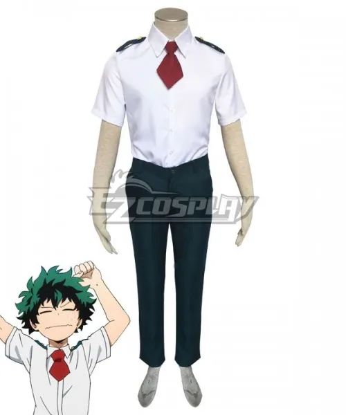 Летний Школьный костюм Boku No Hero Akademia Izuku, повседневный костюм для взрослых на Хэллоуин, косплей-костюм E001
Летний Школьный костюм Boku No Hero Akademia Izuku, повседневный костюм для взрослых на Хэллоуин, косплей-костюм E001