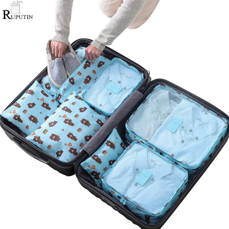 New 7Pcs/set Luggage Travel Bag Suitcase Clothes Storage Bag Cosmetics Clothes Packing Cube Organizer Baggage Travel Luggage Bag
New 7Pcs/set Luggage Travel Bag Suitcase Clothes Storage Bag Cosmetics Clothes Packing Cube Organizer Baggage Travel Luggage Bag