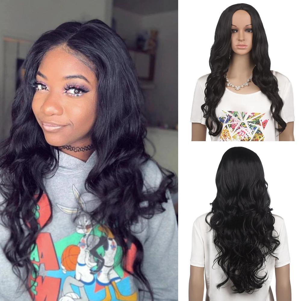 YunRong 26'' Long Loose Wave Hair Heat Resistant Fiber Synthetic Wig Glueless Black/Brown Color Synthetic Hair Wigs For Women
YunRong 26'' Long Loose Wave Hair Heat Resistant Fiber Synthetic Wig Glueless Black/Brown Color Synthetic Hair Wigs For Women