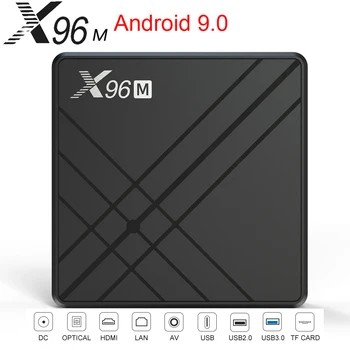 X96M Smart Android 9.0 TV Box 4K H603 2.4G Wifi Media Player Set Top TV Box Google 3D Video Youtube USB 3.0 16G 32GB 64GB Box
X96M Smart Android 9.0 TV Box 4K H603 2.4G Wifi Media Player Set Top TV Box Google 3D Video Youtube USB 3.0 16G 32GB 64GB Box