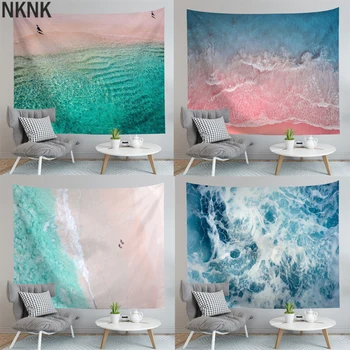Sunset Pink Sea Tapestry Ocean Beach Wall Hanging Water Waves Landscape Beach Decoration Cloud Blue Frothy Blanket Polyester 
Sunset Pink Sea Tapestry Ocean Beach Wall Hanging Water Waves Landscape Beach Decoration Cloud Blue Frothy Blanket Polyester