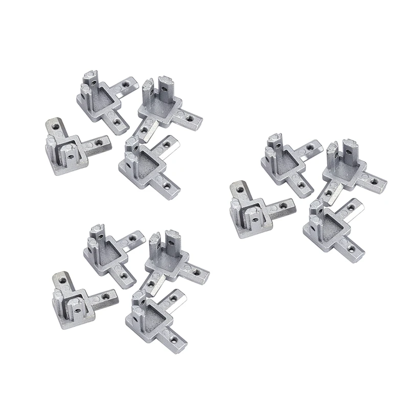 3-Way End Corner Bracket Connector for T slot Aluminum Extrusion Profile (Pack of 4, with screws)
3-Way End Corner Bracket Connector for T slot Aluminum Extrusion Profile (Pack of 4, with screws)