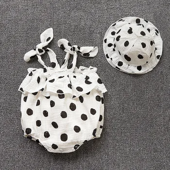 Polka Dot Summer Newborn Baby Girl Bodysuits One Piece Clothes Crepe Girls Jumpsuits Playsuit Beach Outfits with Hat
Polka Dot Summer Newborn Baby Girl Bodysuits One Piece Clothes Crepe Girls Jumpsuits Playsuit Beach Outfits with Hat
