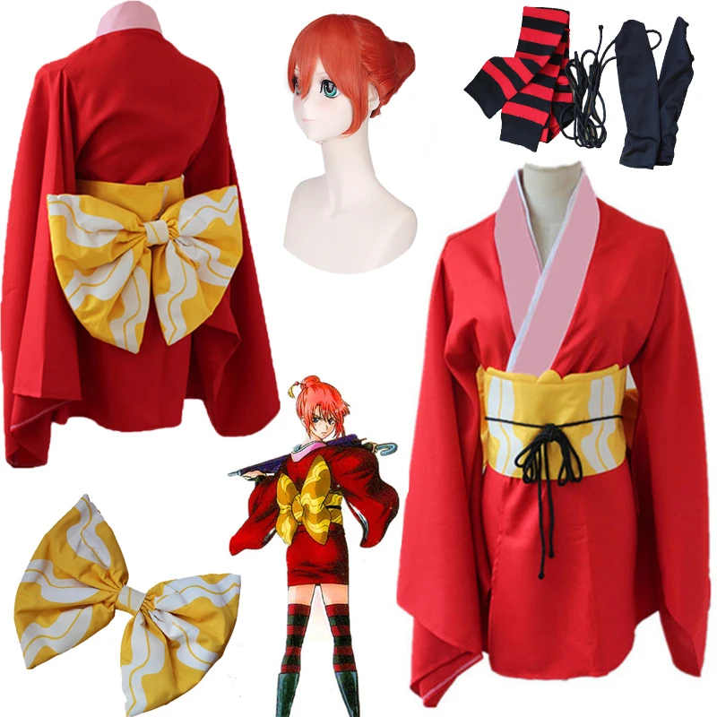 Halloween Cosplay Costume Man Japanese Anime GINTAMA Kimono Party Show COS Suit