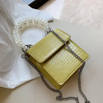 Crocodile Pattern Pearl Tote Bag 2020 New High-quality Pu Leather Women's Designer Handbag Small Chain Shoulder Messenger Bag
Crocodile Pattern Pearl Tote Bag 2020 New High-quality Pu Leather Women's Designer Handbag Small Chain Shoulder Messenger Bag