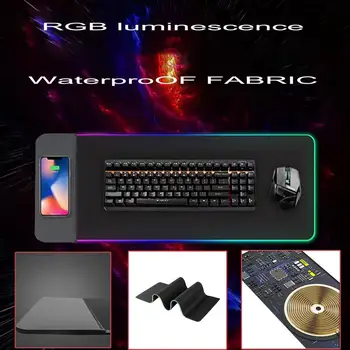 Wilress Fast Charging 5V/2A Mouse Mat with LED Light Indicator Extended Large Professional RGB Gaming Keyboard Mat 50DEC20
Wilress Fast Charging 5V/2A Mouse Mat with LED Light Indicator Extended Large Professional RGB Gaming Keyboard Mat 50DEC20