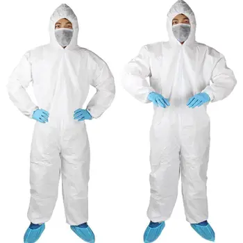 Men Non-Woven Disposable Coveralls Liquid Particle Protection Isolation Cover Zip Front Breathable Hooded Bodysuit
Men Non-Woven Disposable Coveralls Liquid Particle Protection Isolation Cover Zip Front Breathable Hooded Bodysuit