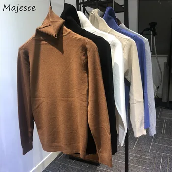 Sweaters Men Turtleneck Solid Plus Size 3XL Loose Oversize Mens Harajuku Leisure Korean Style Simple All-match Ulzzang Trendy
Sweaters Men Turtleneck Solid Plus Size 3XL Loose Oversize Mens Harajuku Leisure Korean Style Simple All-match Ulzzang Trendy