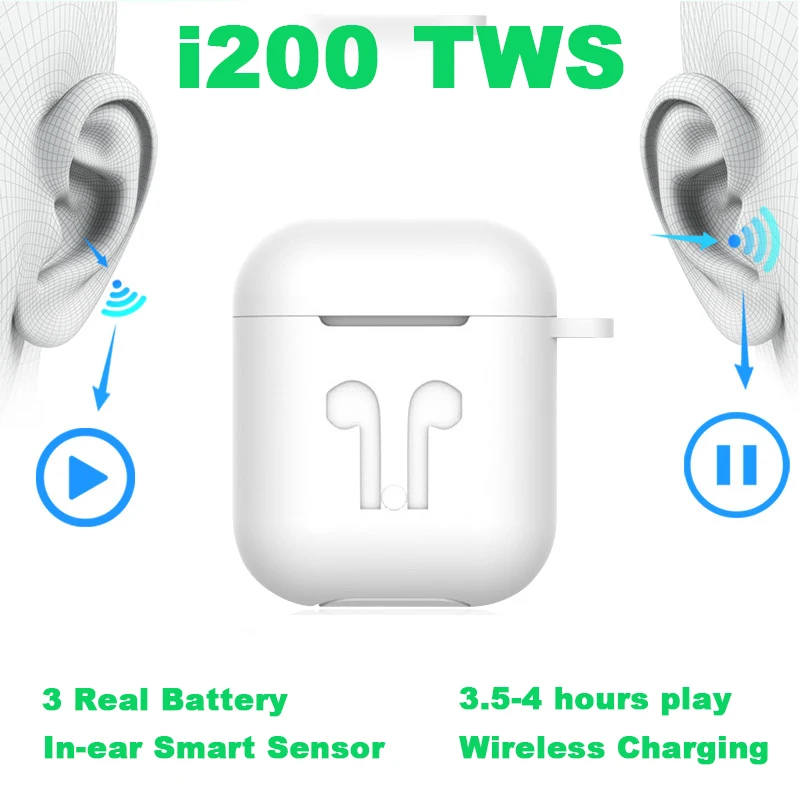 i200 TWS pop-up Wireless Bluetooth Earphone Wireless charging+Smart sensor+Real Battery Earbuds PK i80 i100 tws
i200 TWS pop-up Wireless Bluetooth Earphone Wireless charging+Smart sensor+Real Battery Earbuds PK i80 i100 tws