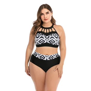 Two Piece Swimsuit Plus Size Bikini Set Women Printed High Waist Swimsuit Bathing Beach wear maillot de bain femme For 100kg
Two Piece Swimsuit Plus Size Bikini Set Women Printed High Waist Swimsuit Bathing Beach wear maillot de bain femme For 100kg