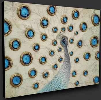 Hand-Painted Contemporary Oil Paintings Textured Peacock Painting Innovative Items Decorative Wall Pictures Vinicor Art
Hand-Painted Contemporary Oil Paintings Textured Peacock Painting Innovative Items Decorative Wall Pictures Vinicor Art