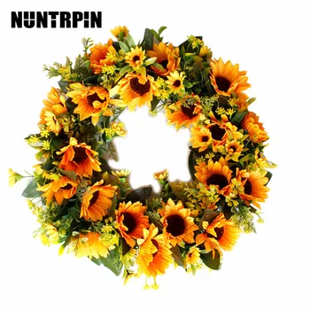 Artificial Sunflower Garland Fall Front Door Wreath Summer Spring Wreath Decoration Home Ornament Wedding Garland
Artificial Sunflower Garland Fall Front Door Wreath Summer Spring Wreath Decoration Home Ornament Wedding Garland
