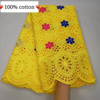 High Quality Yellow 100%Pure Cotton African Swiss Voile Lace Fabric French Stones Embroidery Voile Lace Materials In Switzerland
High Quality Yellow 100%Pure Cotton African Swiss Voile Lace Fabric French Stones Embroidery Voile Lace Materials In Switzerland