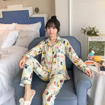 long Sleeves Sleepwear 2020 New Spring Summer Women Faux Silk Pajamas Set Simple Pure Color Leisure Nightwear
long Sleeves Sleepwear 2020 New Spring Summer Women Faux Silk Pajamas Set Simple Pure Color Leisure Nightwear