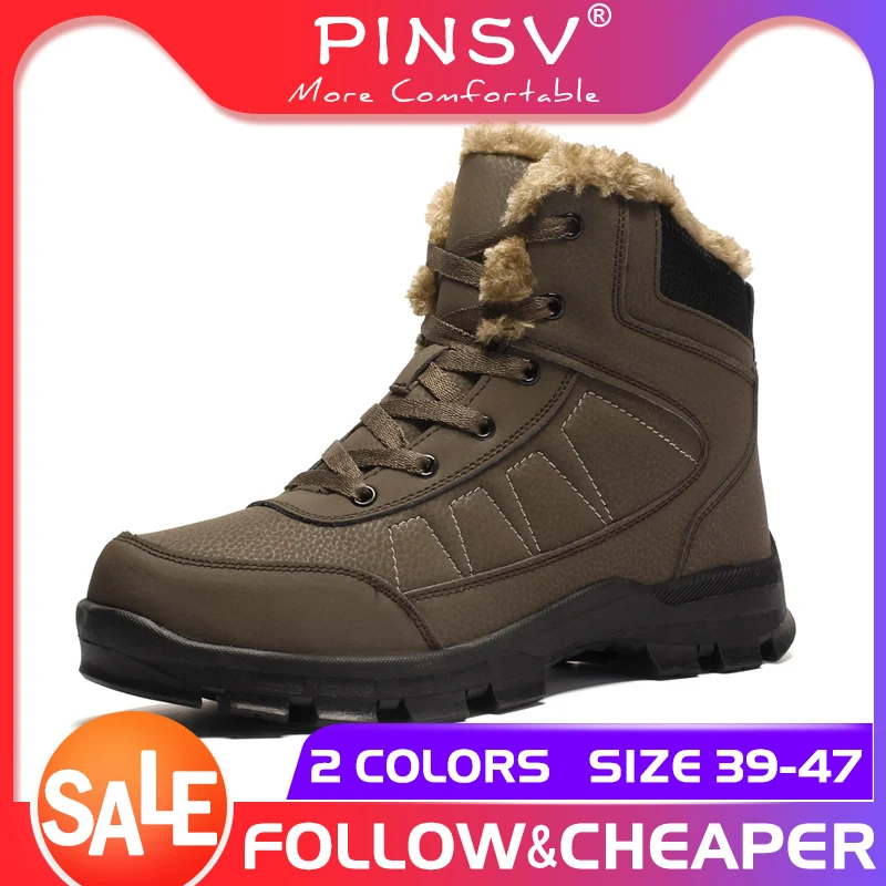 PINSV Brand Winter Men Non-slip Working Boots Plush Keep Warm Waterproof Plus Fur Snow Boots Men Sneakers Shoes Big Size 39-48
PINSV Brand Winter Men Non-slip Working Boots Plush Keep Warm Waterproof Plus Fur Snow Boots Men Sneakers Shoes Big Size 39-48