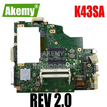 K43SA Motherboard REV 2.0 HM65 For Asus A43S X43S K43S A43SA K43SA Laptop motherboard K43SA Mainboard K43SA Motherboard test OK
K43SA Motherboard REV 2.0 HM65 For Asus A43S X43S K43S A43SA K43SA Laptop motherboard K43SA Mainboard K43SA Motherboard test OK