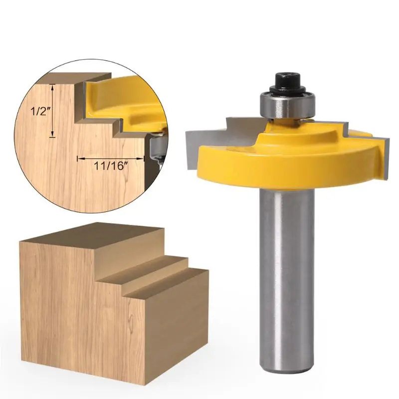 8/12mm Shank Stepped Rabbet Router Bit Door Window Frame Molding Flash Trimmer for tools
8/12mm Shank Stepped Rabbet Router Bit Door Window Frame Molding Flash Trimmer for tools