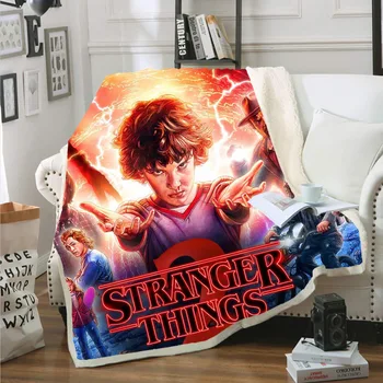 Blankets Strange Things Series Throw Blanket 3D Printed for Sofa Plush Sherpa Fleece Blanket Microfiber Thickening Warm Cover
Blankets Strange Things Series Throw Blanket 3D Printed for Sofa Plush Sherpa Fleece Blanket Microfiber Thickening Warm Cover