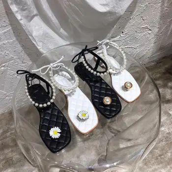 Hot Sale Shoes Women Leisure Sexy Women Sandals Genuine Cow Leather Flats String Bead Women Sandals Zapatos De Mujer Women Shoes
Hot Sale Shoes Women Leisure Sexy Women Sandals Genuine Cow Leather Flats String Bead Women Sandals Zapatos De Mujer Women Shoes