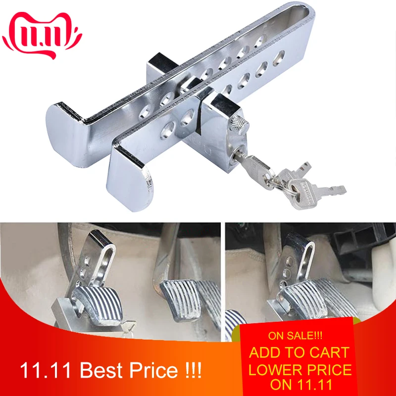 Universal Auto Car Brake Clutch Pedal Lock Stainless Anti-Theft Strong Security For Cars Trucks Clutch Pedal Accelerator
Universal Auto Car Brake Clutch Pedal Lock Stainless Anti-Theft Strong Security For Cars Trucks Clutch Pedal Accelerator