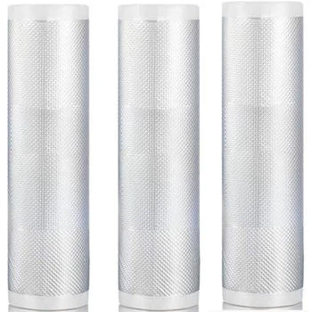 Vacuum Sealer Bags 3-Pack 8 x 197 Inch Rolls for Food Storage Saver Commercial Grade Bag Preservation 
Vacuum Sealer Bags 3-Pack 8 x 197 Inch Rolls for Food Storage Saver Commercial Grade Bag Preservation